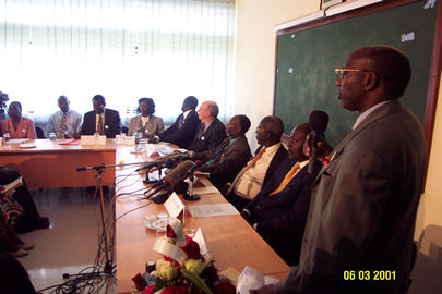 Press conference in Nairobi